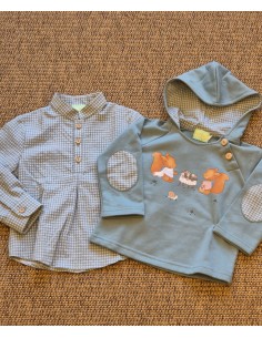SUDADERA RADILLA+CAMISA VICHY