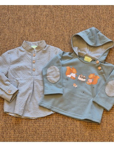 SUDADERA RADILLA+CAMISA VICHY