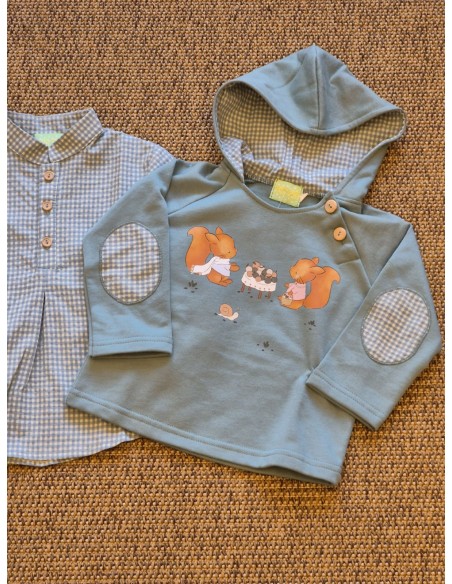 SUDADERA RADILLA+CAMISA VICHY