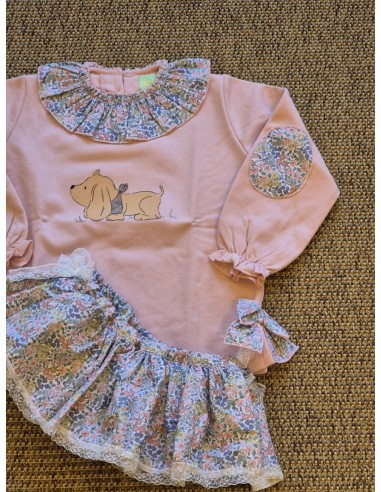 SUDADERA ROSA PERRITO+BRAGUITA