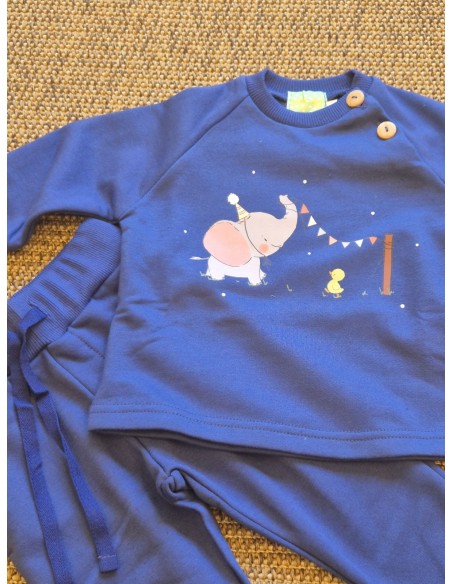 SUDADERA+PANTALON AZUL ELEFANTE