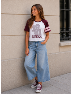 CAMISETA 1981 GRANATE+ROSA