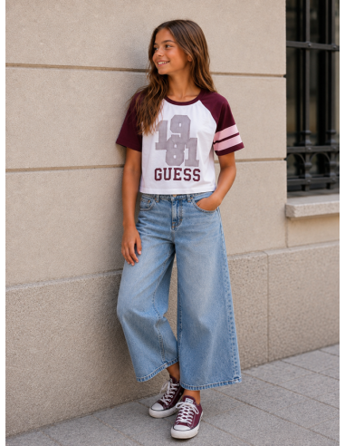 CAMISETA 1981 GRANATE+ROSA
