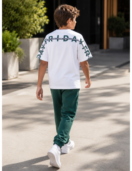 PANTALON DE ALGODON VERDE