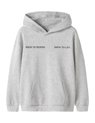 SUDADERA GRIS CAPUCHA