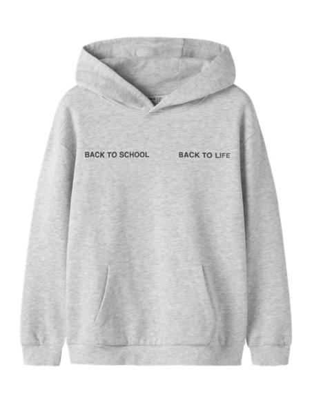 SUDADERA GRIS CAPUCHA