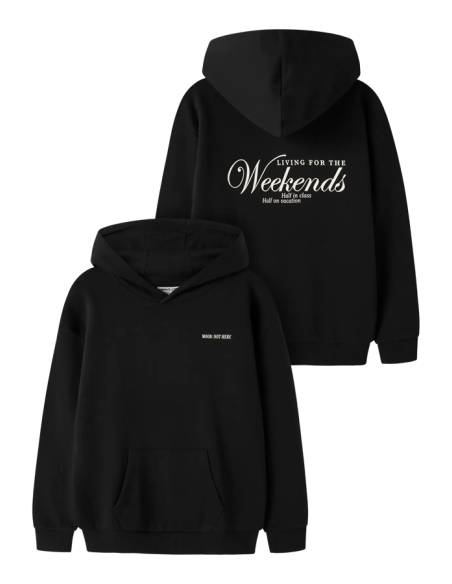 SUDADERA NEGRA CAPUCHA