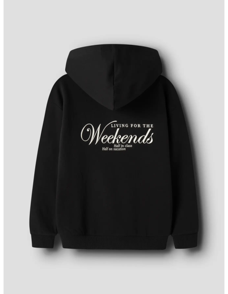 SUDADERA NEGRA CAPUCHA