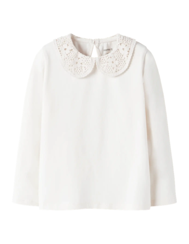 CAMISETA  CRUDA CUELLO CROCHET