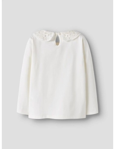 CAMISETA  CRUDA CUELLO CROCHET