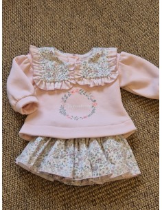 SUDADERA ROSA BEBE+RANIRA LIBERTY