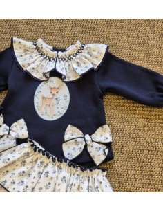 SUDADERA CIERVO+RANITA FLORES