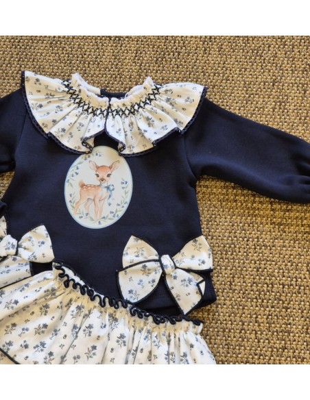 SUDADERA CIERVO+RANITA FLORES