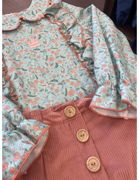 CAMISA+SHORT PAJARITOS