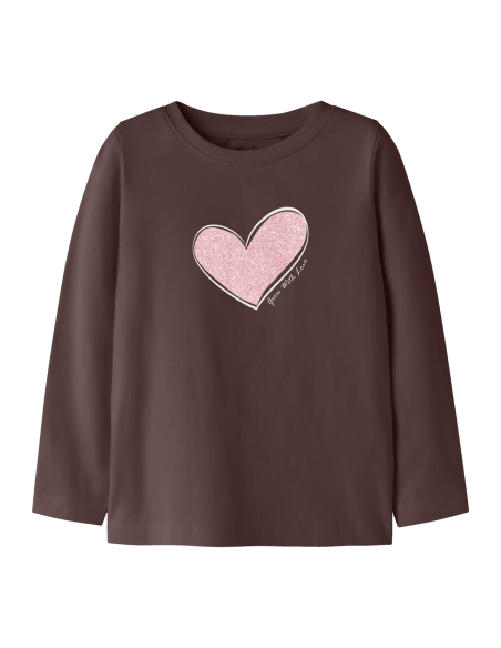 CAMISETA CORAZON ROSA