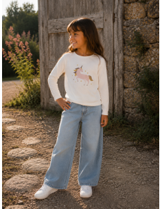 CAMISETA BLANCA UNICORNIO
