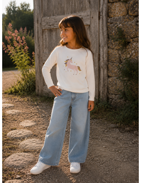 CAMISETA BLANCA UNICORNIO