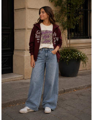 SUDADERA CREMALLERA BURDEOS