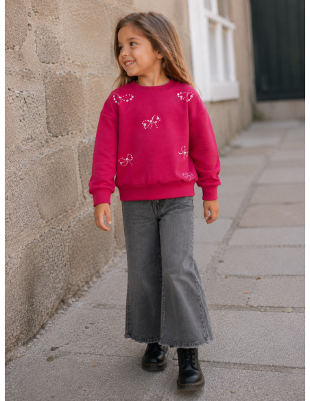 SUDADERA ROJA LAZOS