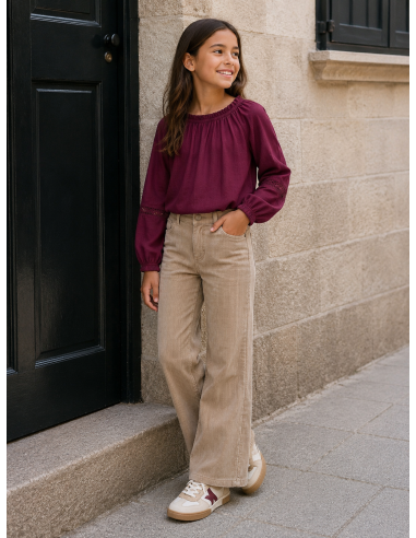 BLUSA  BURDEOS