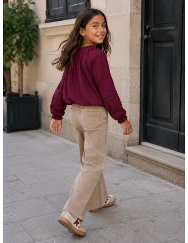 BLUSA  BURDEOS