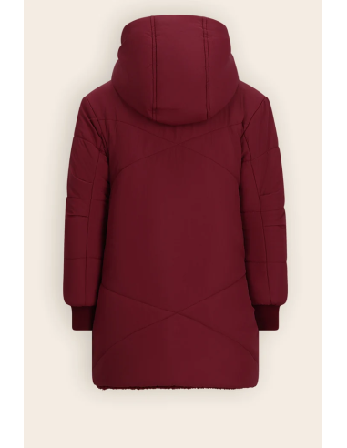 CHAQUETON REVERSIBLE GRANATE