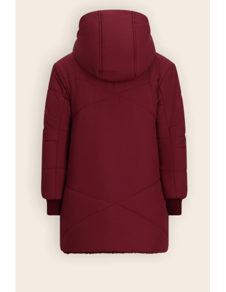 CHAQUETON REVERSIBLE GRANATE
