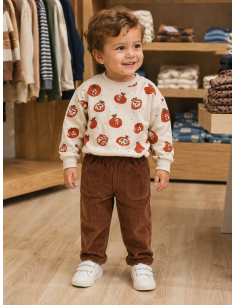 PANTALON PANA MARRON  2