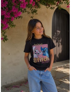 CAMISETA STICH NEGRA  2