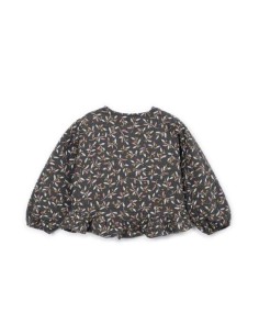 BLUSA ESTAMPADA CON VOLANTE