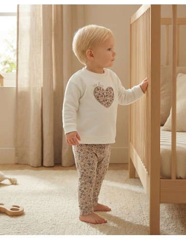 CONJ.BB SUDADERA CORAZON+LEGGING ESTAMPADO