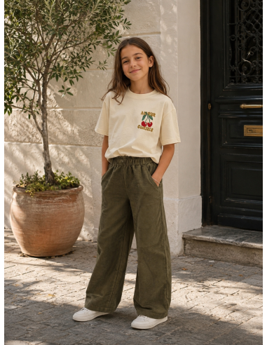 PANTALON PANA VERDE