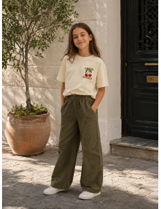 CAMISETA BEIGE AMOUR CEREZAS 2