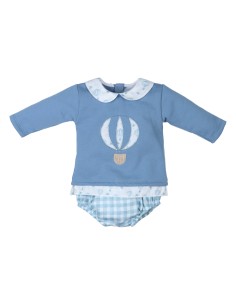 SUDADERA GLOBO CUELLO+RANITA VICHY
