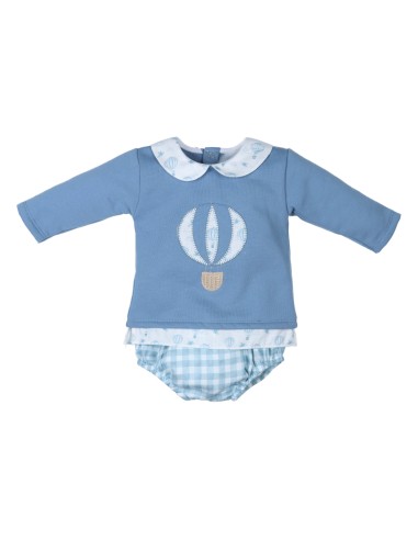 SUDADERA GLOBO CUELLO+RANITA VICHY