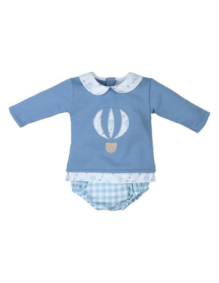 SUDADERA GLOBO CUELLO+RANITA VICHY