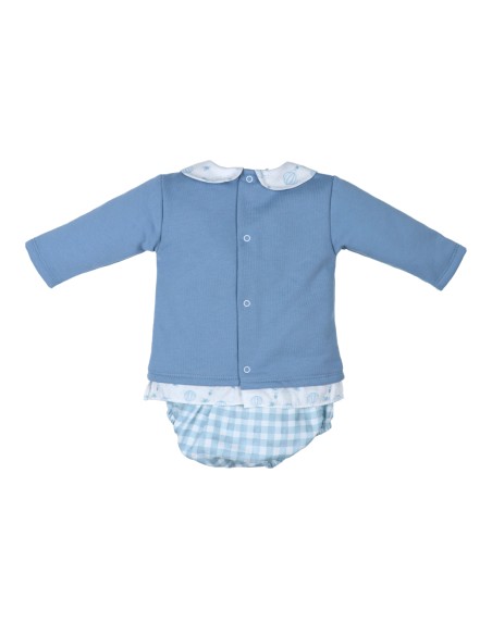 SUDADERA GLOBO CUELLO+RANITA VICHY