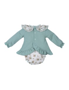 SUDADERA VERDE+RANITA CONEJOS 2