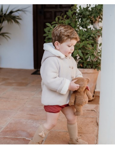 CHAQUETON CAMEL-PELO INTERIOR