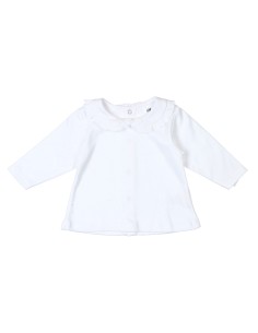 CAMISETA CUELLO ALGODON BLANCA