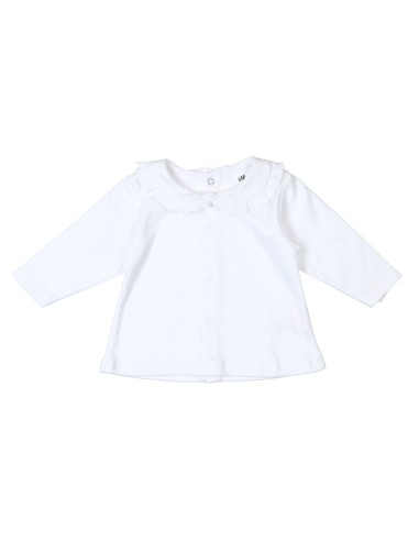 CAMISETA CUELLO ALGODON BLANCA