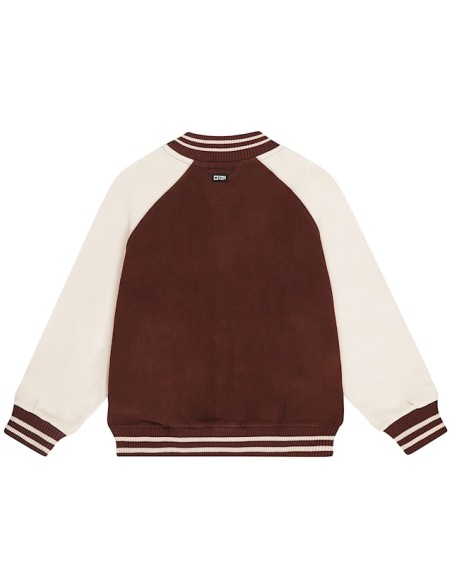 BOMBER MARRON/BEIGE
