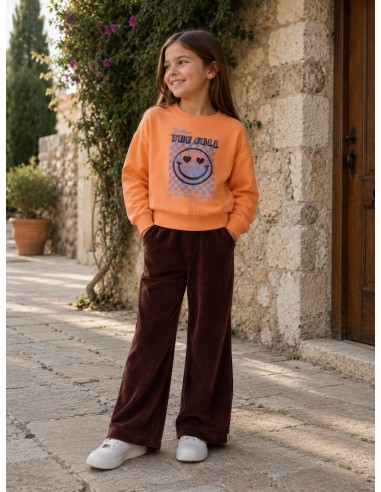 PANTALON PALAZZO CANALE MARRON