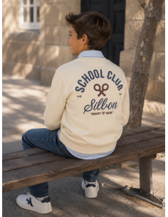 SUDADERA SCHOOL CREMA 2
