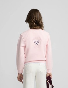 SUDADERA LUCKY LOVE ROSA
