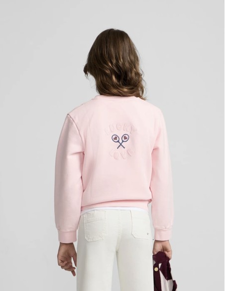 SUDADERA LUCKY LOVE ROSA