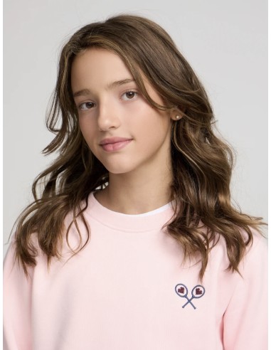 SUDADERA LUCKY LOVE ROSA
