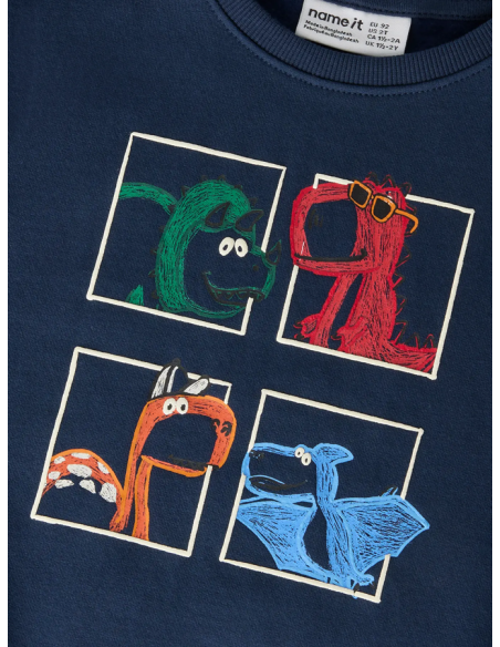 SUDADERA DINOSAURIOS COLORES