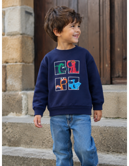 SUDADERA DINOSAURIOS COLORES