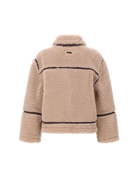 CAZADORA DE BORREGITO BEIGE/MARRON